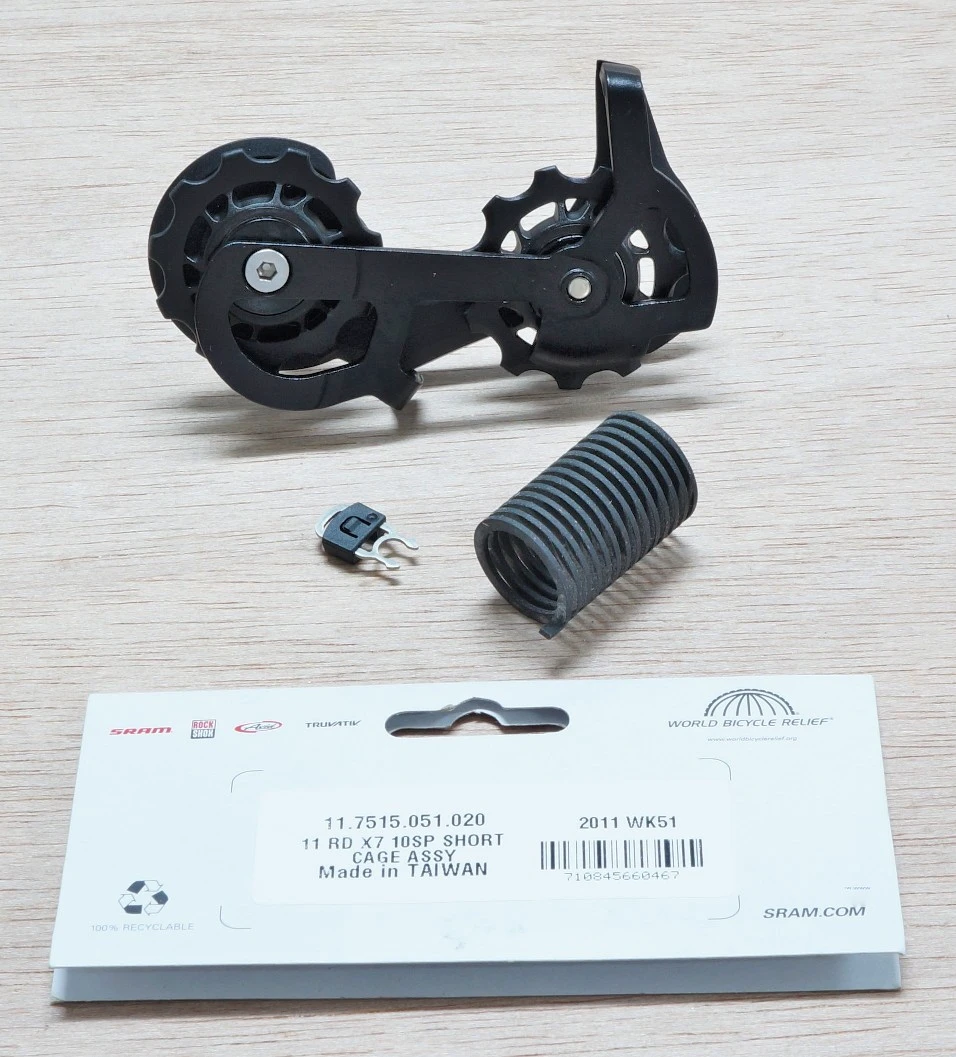 2. 11 Rear Derailleur X7 10 Speed Short Cage Assembly - Black