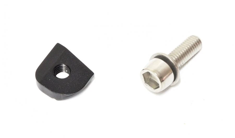 1. 2010 X9 Rear Deraillieur Cable Anchor Bolt Kit - Silver-Black