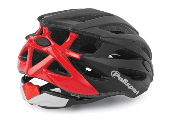 3. Casca Ciclism Polisport Twig - 55-58 cm, M, Negru-Rosu