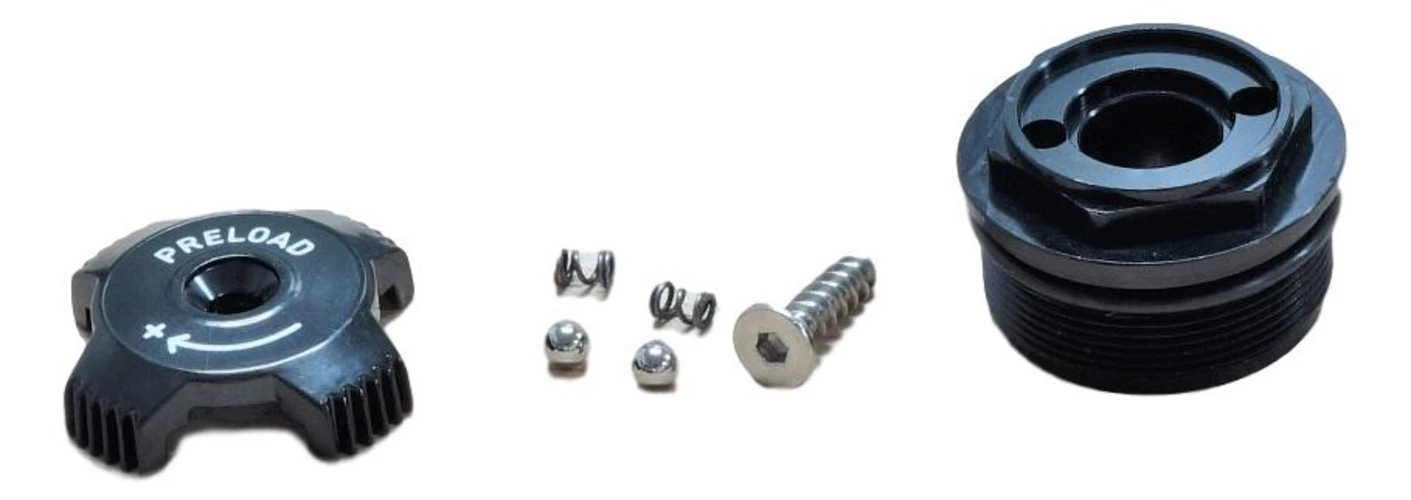 1. Top Cap/Preload Adjuster Knob - 2011 Sektor - Black