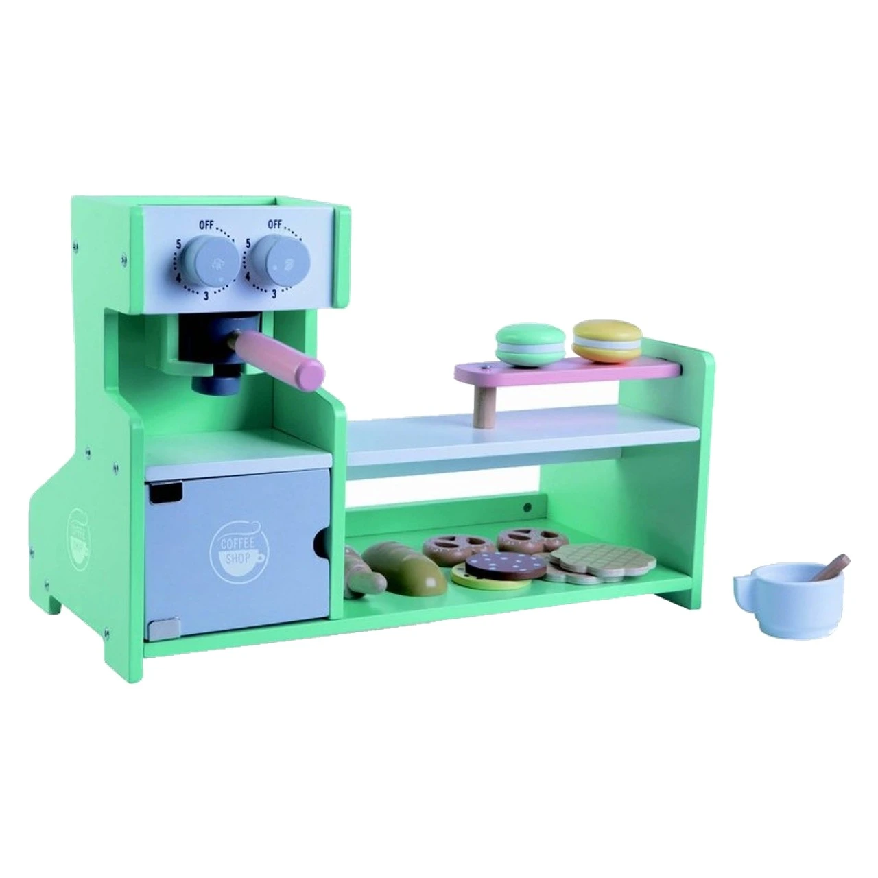 1. Joc Interactiv Din Lemn - Cafenea