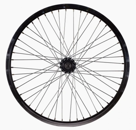 1. Roata Spate Bicicleta BMX Cerurim, Janta Simpla, 20 inch, 406X25, Negru
