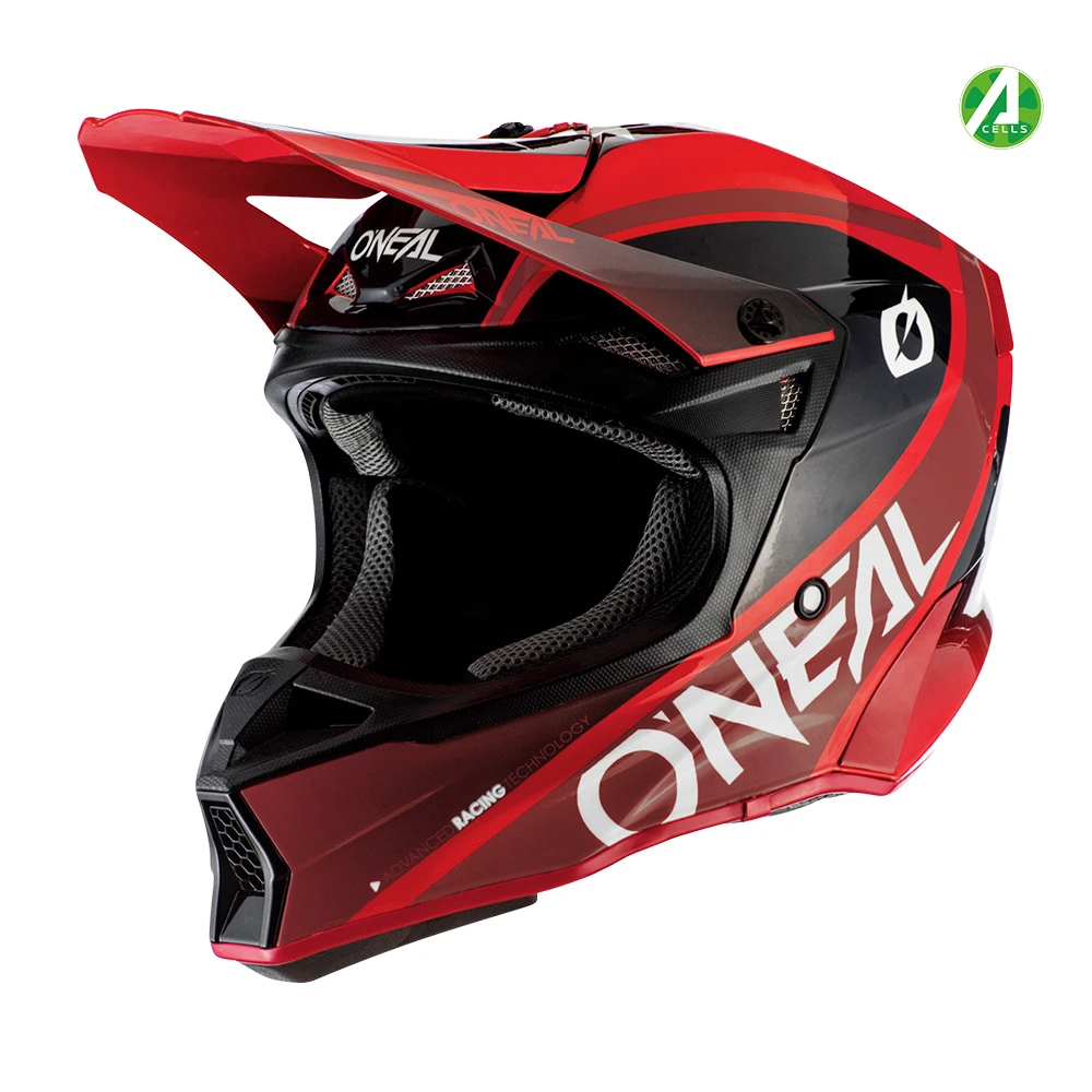 1. Casca Integrala O'Neal 10SRS Hyperlite Core - 59-60 cm, L, Rosu-Negru