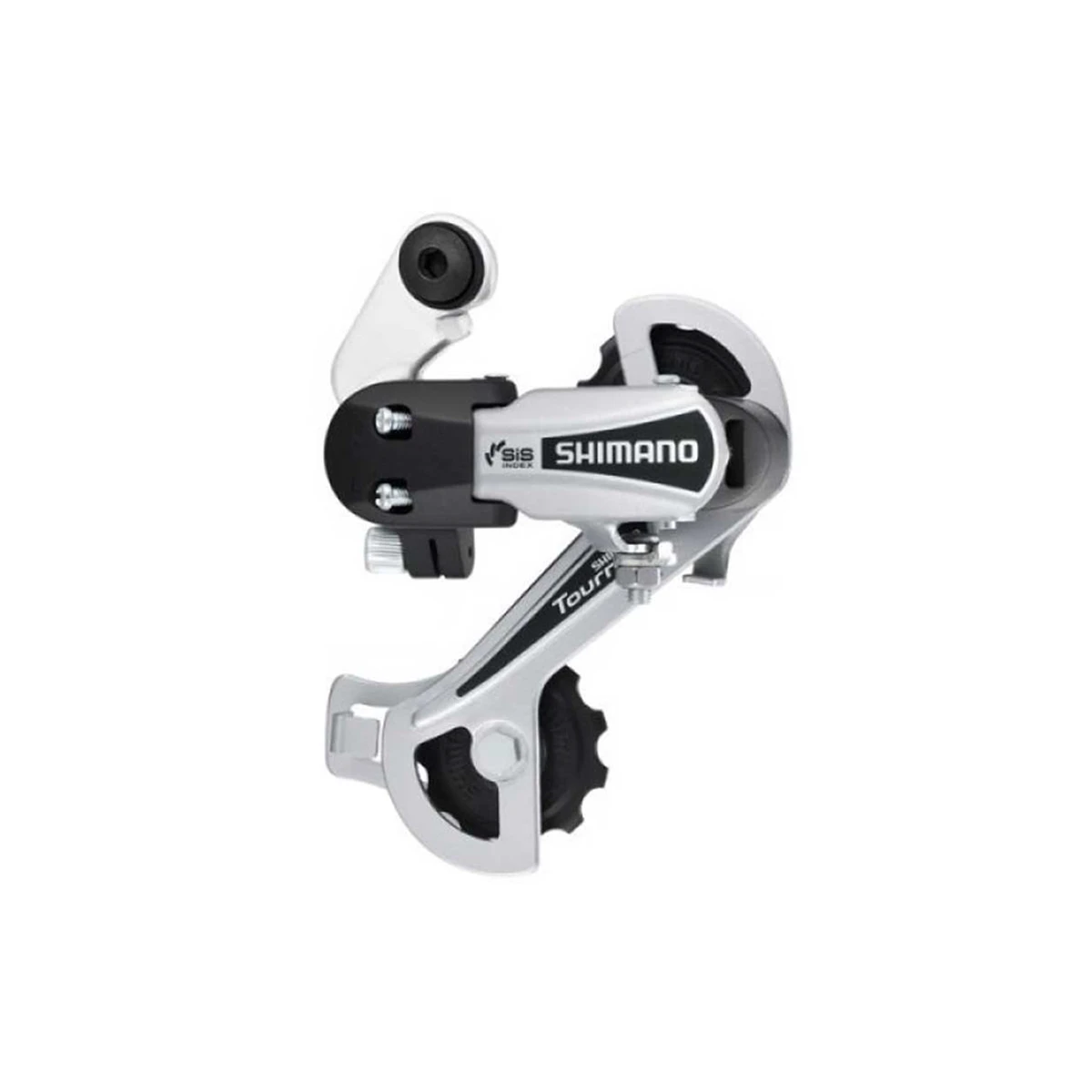 1. Schimbator Spate Shimano Tourney RD-TY21-B GS, 6 Viteze, Prindere Directa, Gri