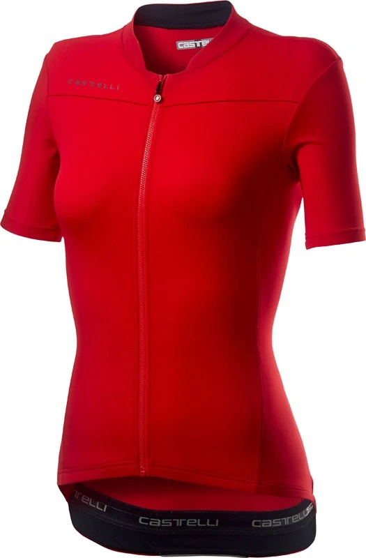 1. Tricou cu maneca scurta Castelli Anima 3 Dama Rosu/negru M