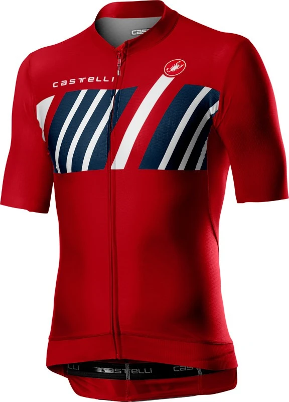 1. Tricou cu maneca scurta Castelli Hors Categorie Rosu M