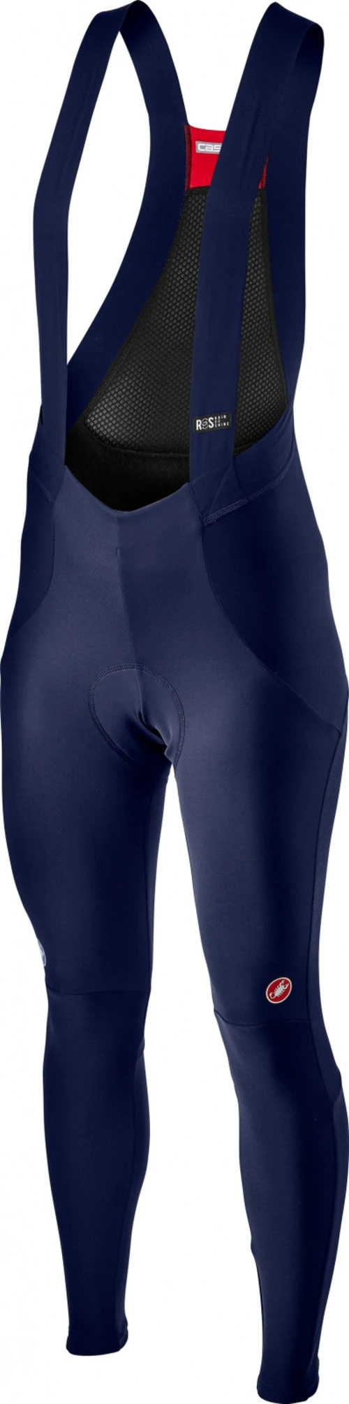 1. Pantaloni lungi cu bretele Castelli Sorpasso RoS W, de dama, Bleumarin/Bronz, XL