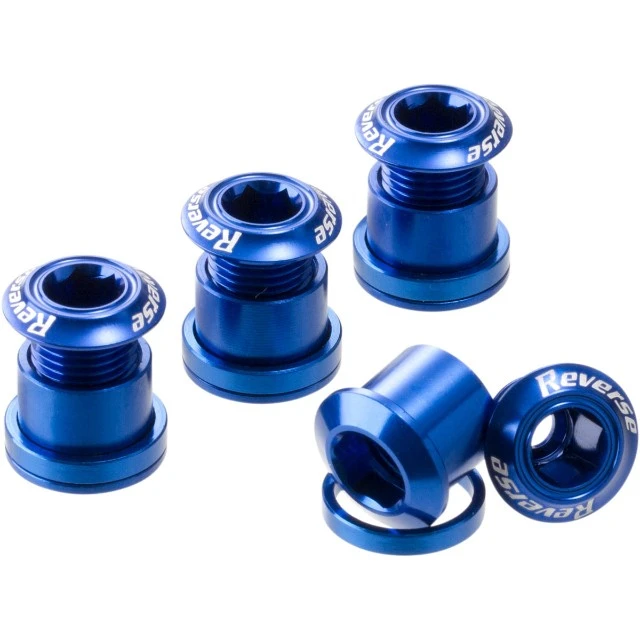 1. Set 4 suruburi angrenaj Reverse Chainring Bolt Albastre