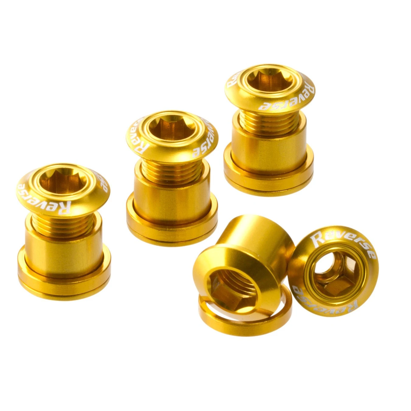 1. Set 4 suruburi angrenaj Reverse Chainring Bolt Aurii