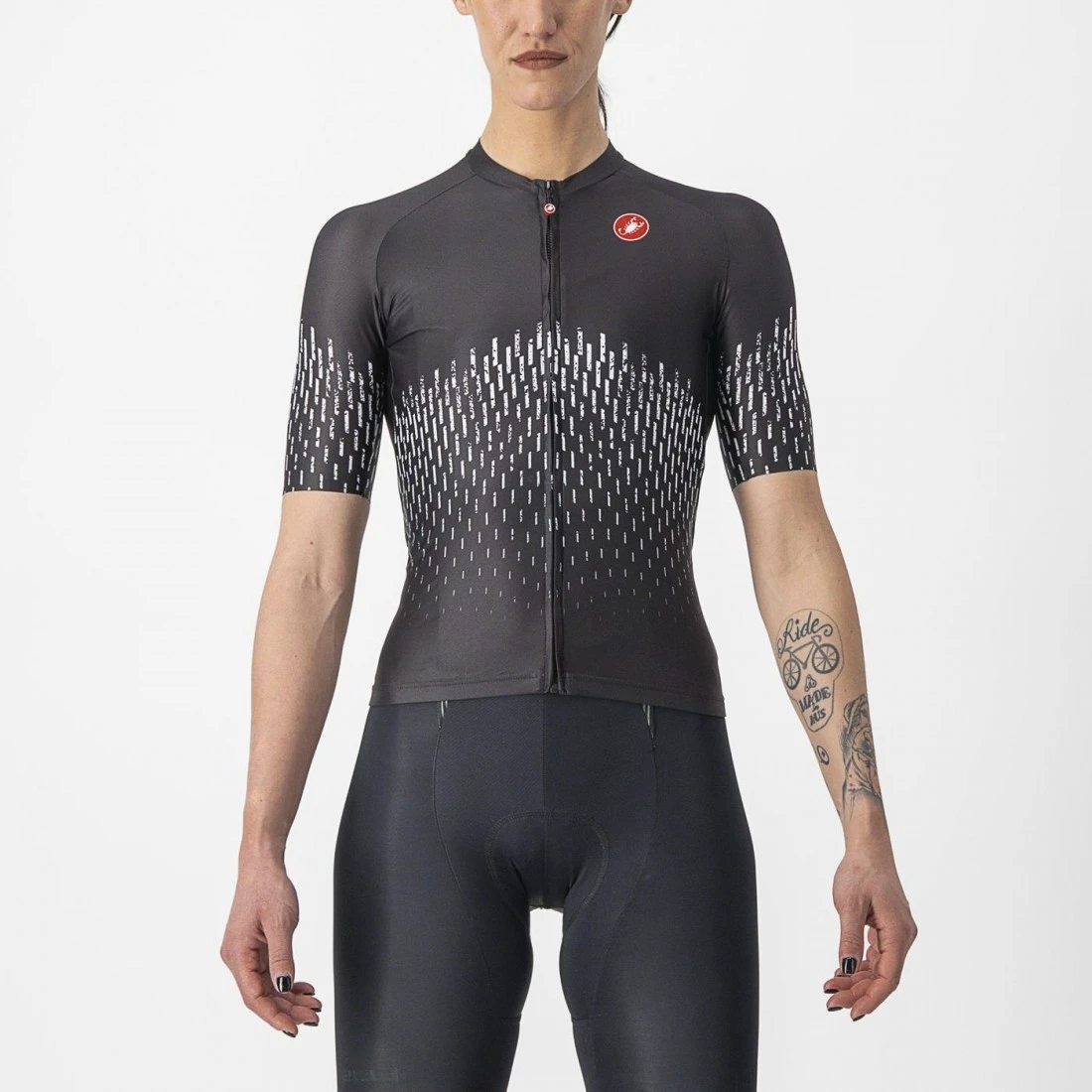 1. Tricou cu maneca scurta Castelli Aero PRO W de dama Negru L