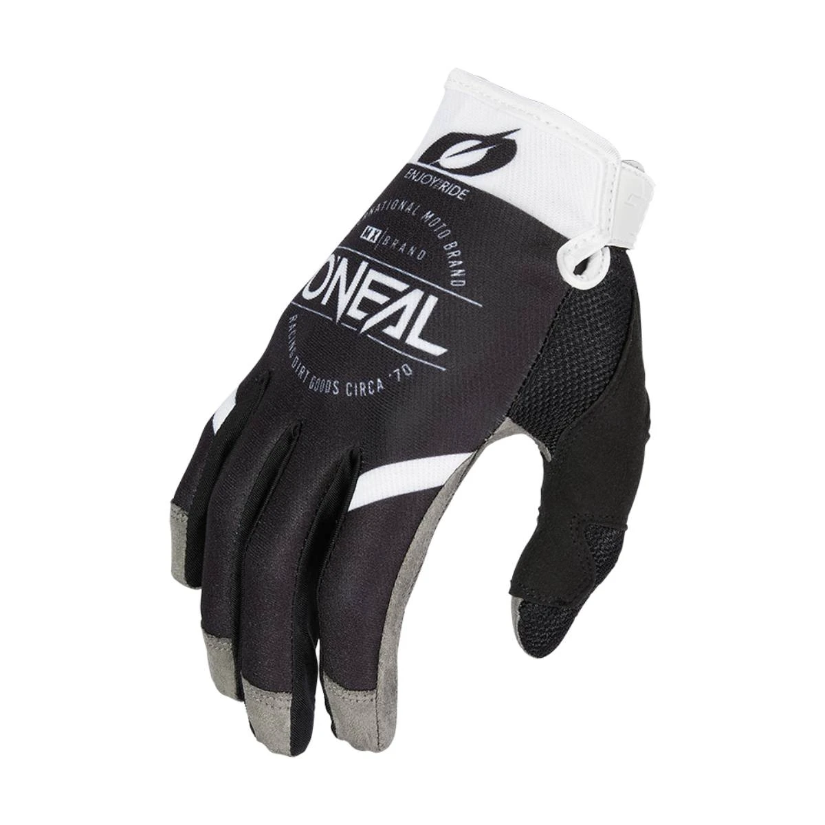 1. Manusi Ciclism O'Neal Mayhem Brand V.23 - L/9, Negru-Alb