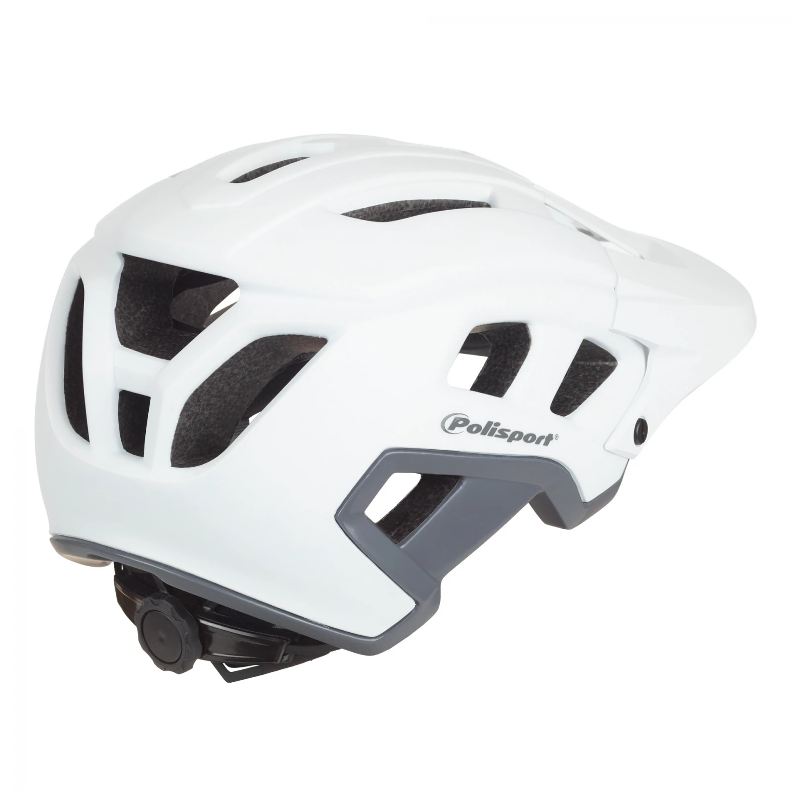 2. Casca Ciclism Polisport Mountain Pro - 55-58 cm, M, Alb-Gri