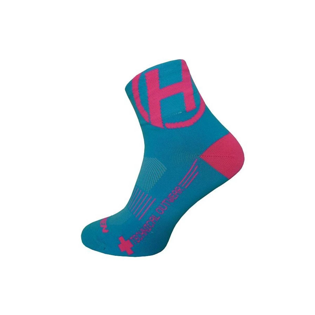 1. Sosete Ciclism Scurte Haven Lite Silver Neo, Albastru / Roz - 2 Perechi / Set 37-39