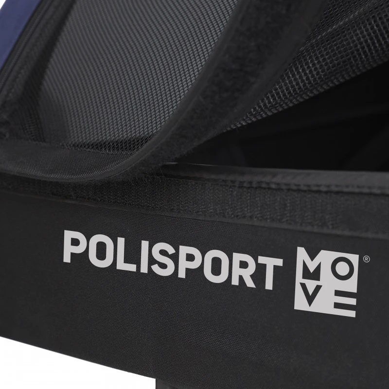 6. Remorca Carucior Transport Copii Bicicleta Polisport - Albastru