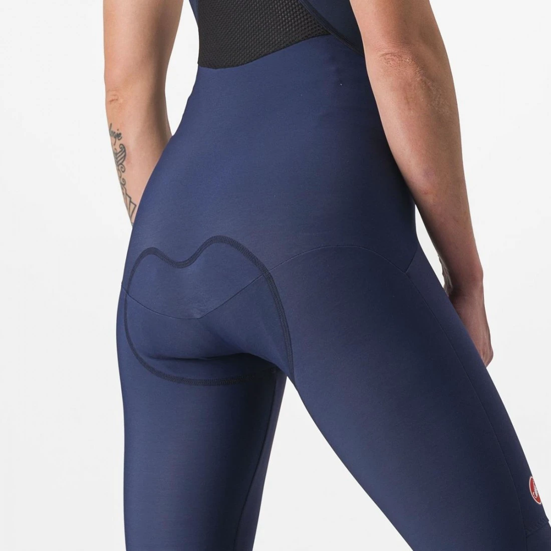 3. Pantaloni lungi cu bretele Castelli Sorpasso RoS W de dama Bleumarin/Argintiu M