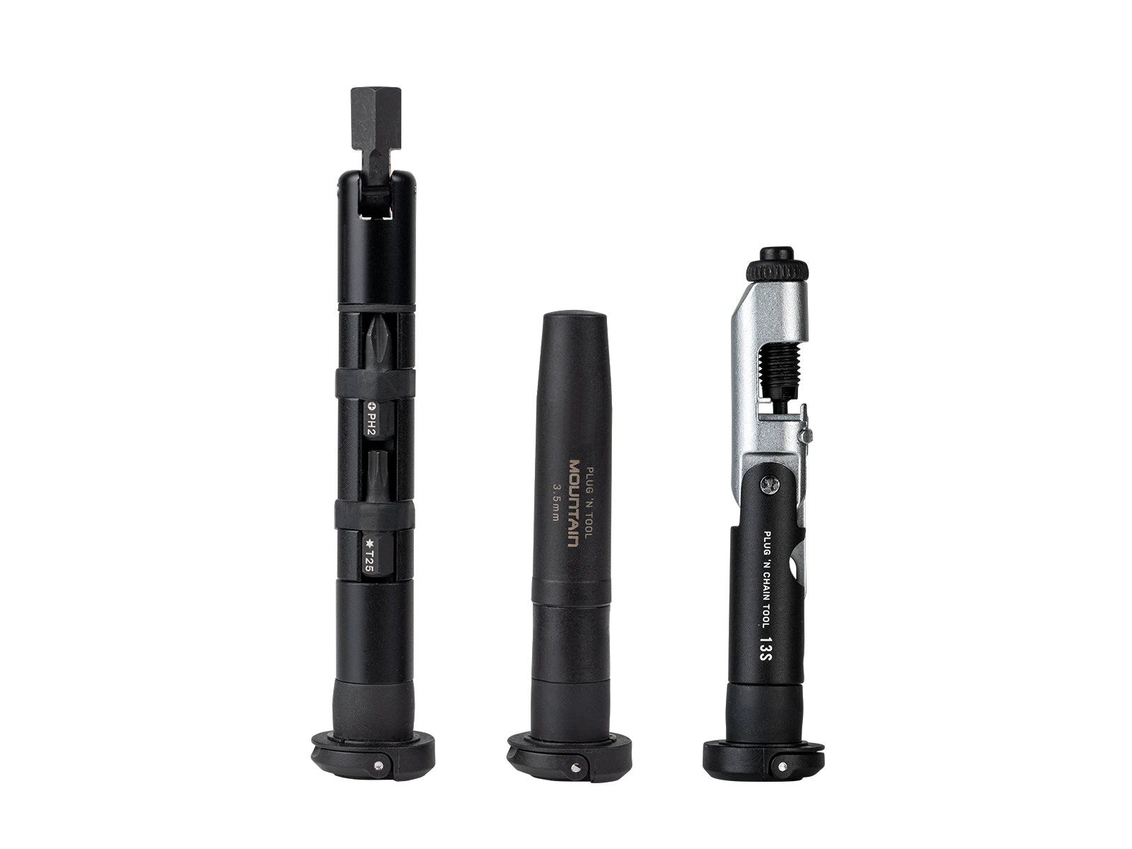 1. Set Scule Compacte Topeak Plug'N Tool Mountain Pro Tt2619, Negru