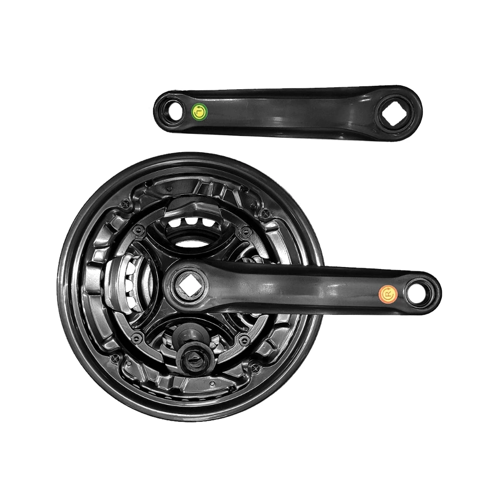 1. Angrenaj Pedalier Mtb - Brat 152Mm, 3 x 6/7 Viteze, 42-34-24T, Negru