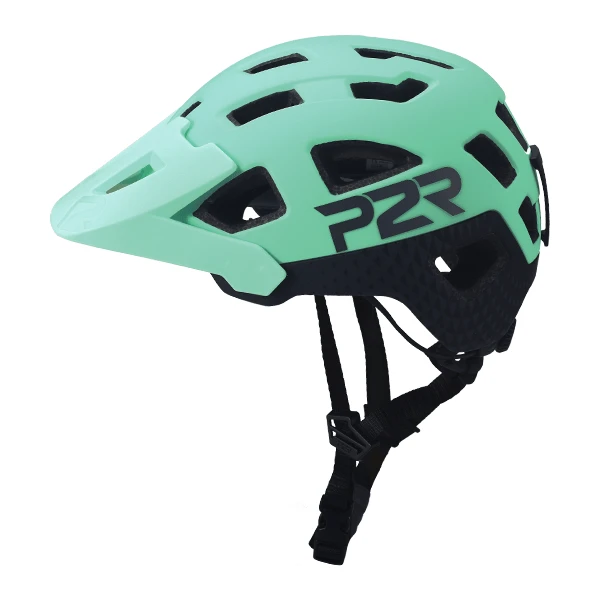 2. Casca Ciclism P2R FORTEX - 55-58 cm, S-M, Turcoaz-Gri