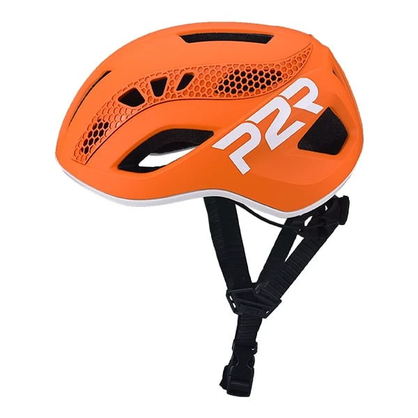 4. Casca Ciclism P2R ZENERO - 55-58 cm, S-M, Portocaliu-Alb