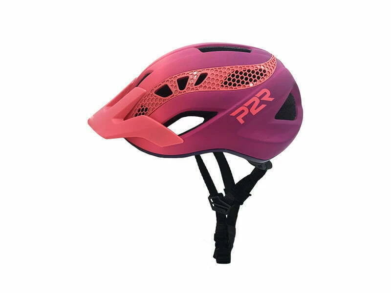2. Casca Ciclism P2R ZENERO - 55-58 cm, S-M, Rosu-Violet