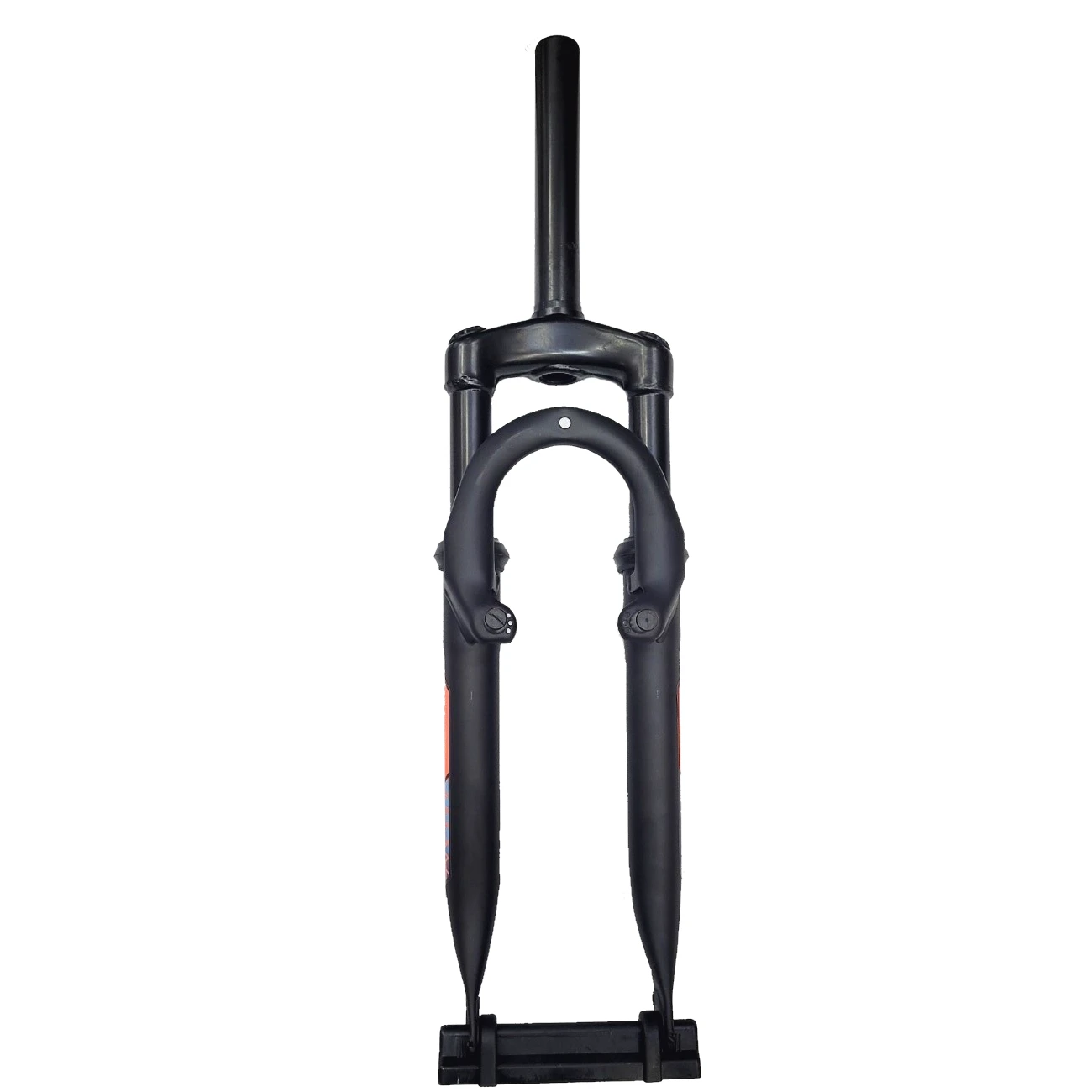 1. Furca MD-711X 24", gat 1-1/8, lungime gat 170mm, Negru mat-sticker rosu