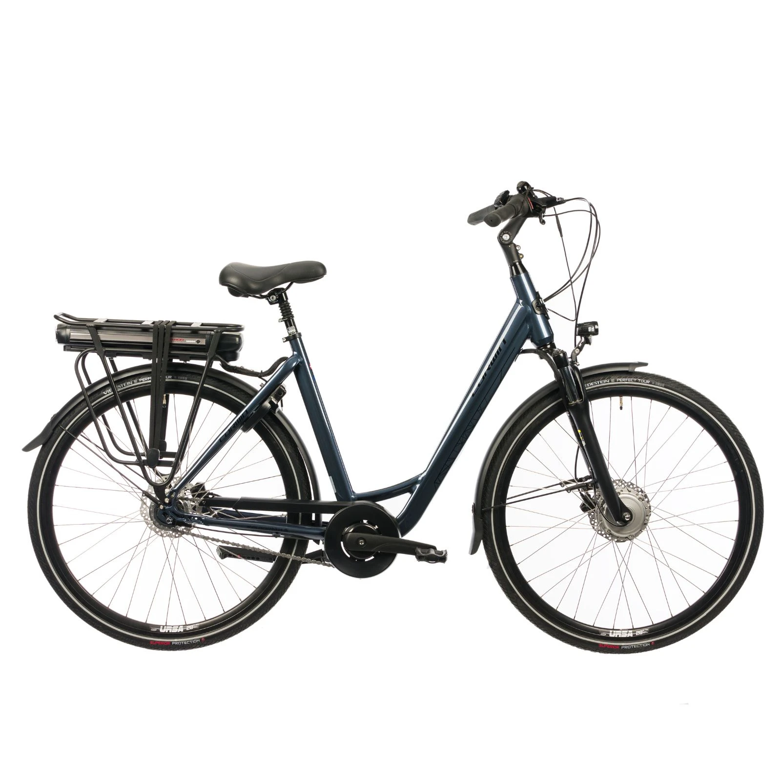1. Bicicleta Electrica Corwin 28326 - 28 Inch, 530mm, frane hidraulice, Gri Lucios