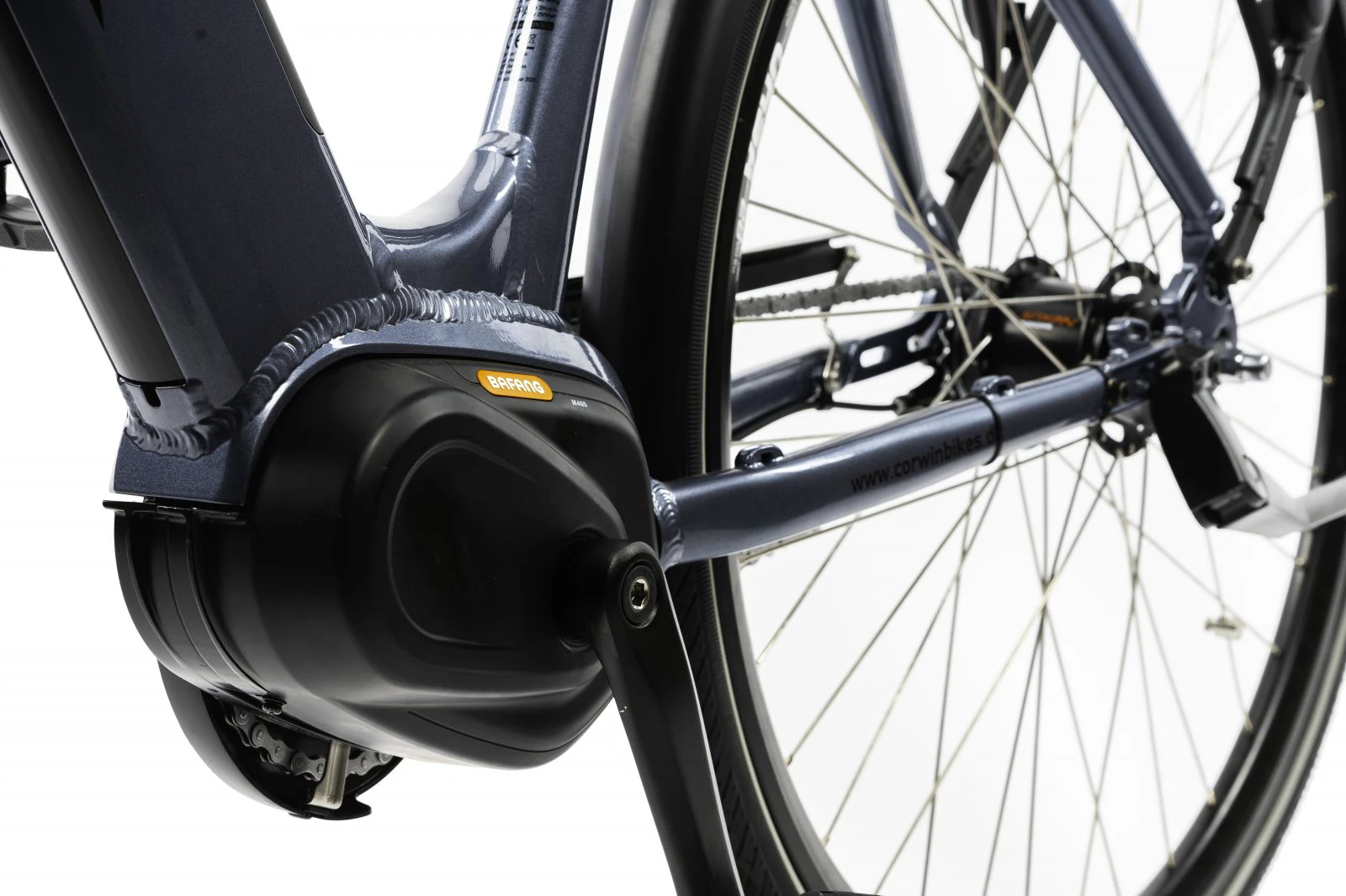 4. Bicicleta Electrica Corwin 28426 - 28 Inch, 530mm, Gri Lucios
