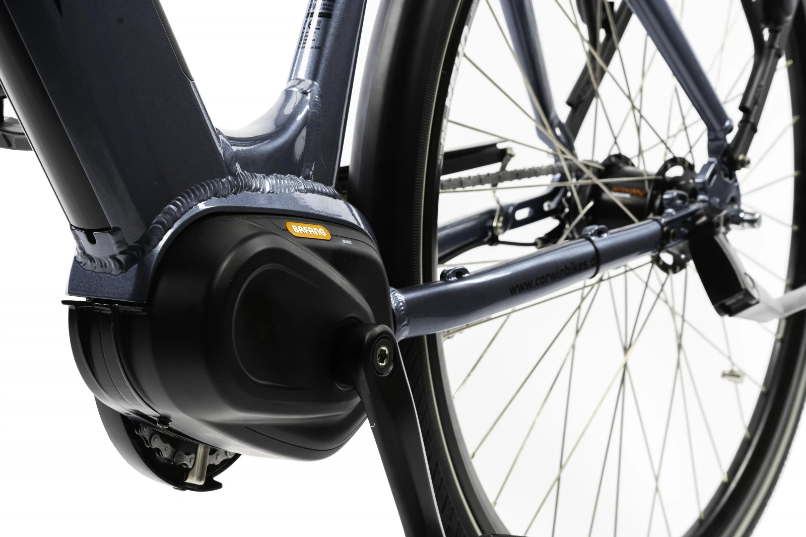 3. Bicicleta Electrica Corwin 28427 - 28 Inch, 530mm, Gri Lucios