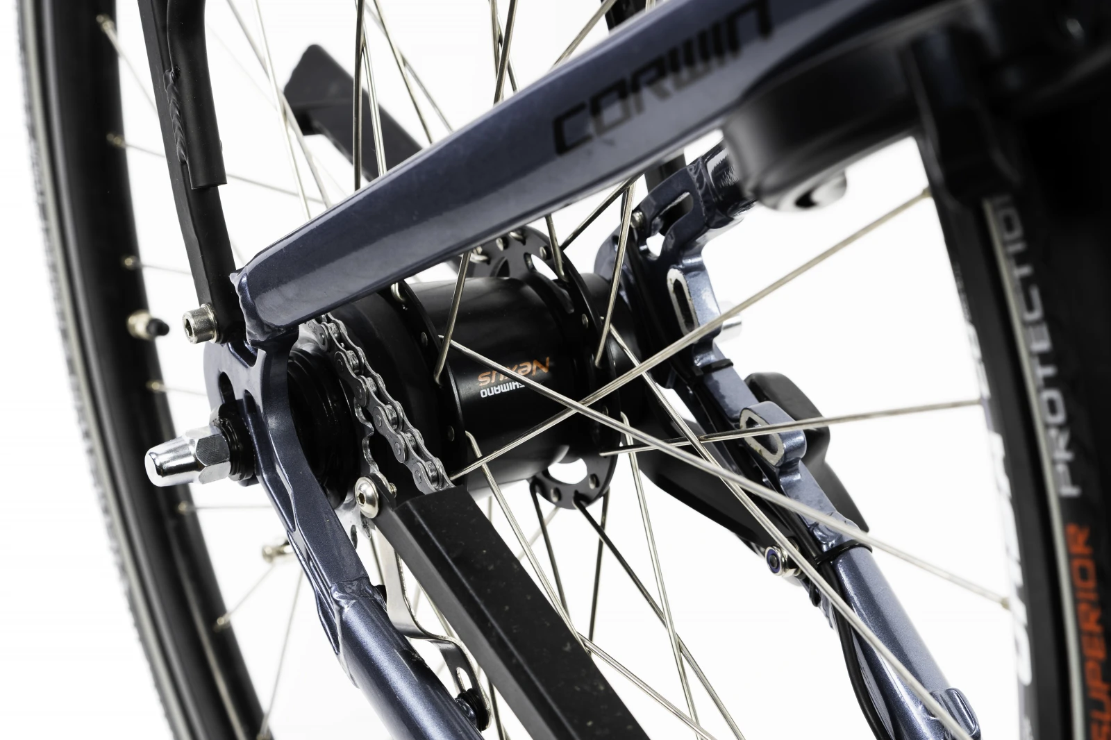 5. Bicicleta Electrica Corwin 28427 - 28 Inch, 530mm, Gri Lucios