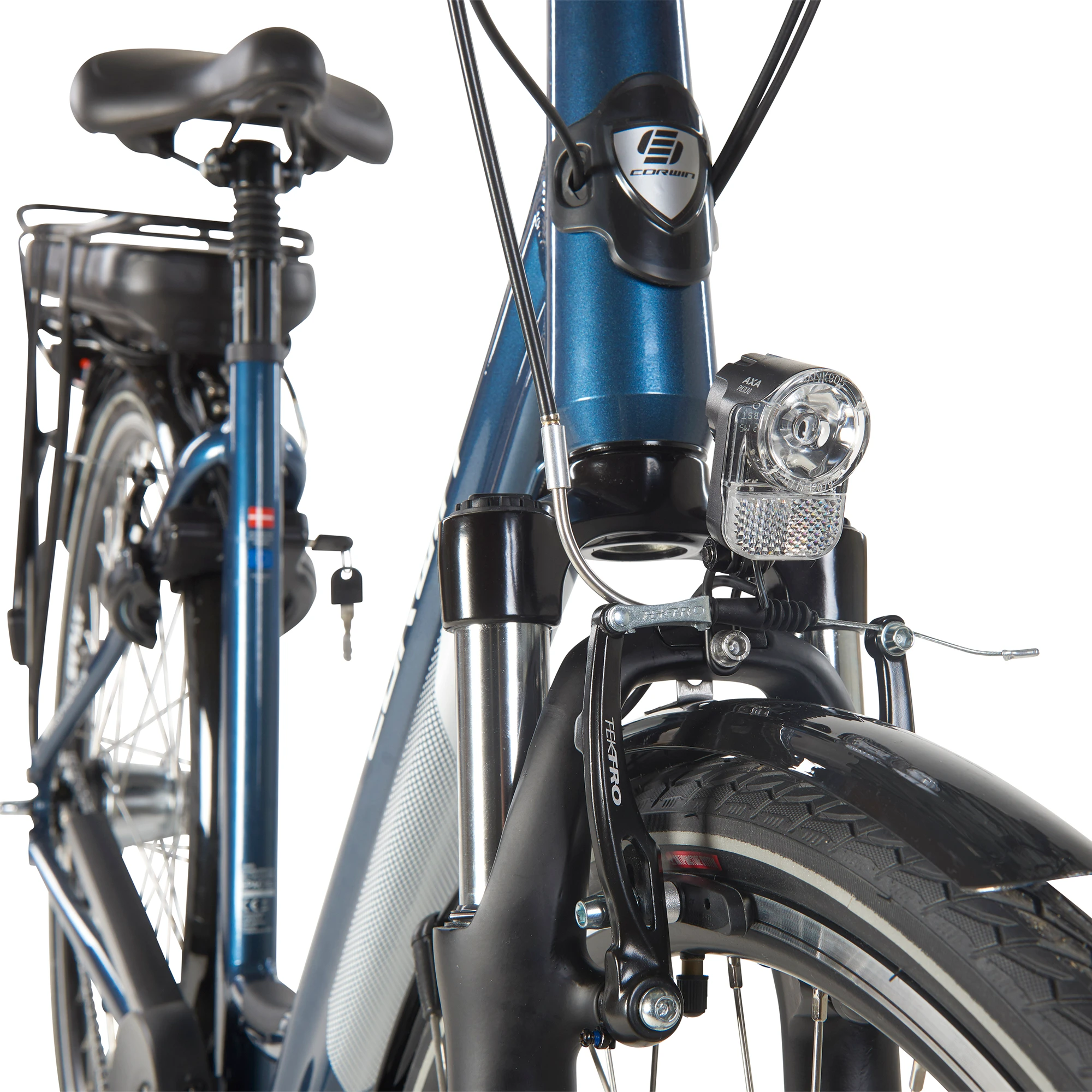 4. Bicicleta Electrica Corwin 28122 - 28 Inch, 490mm, Albastru