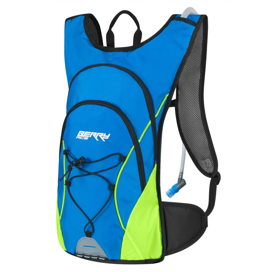1. Rucsac Force Berry Ace Plus 12l + Rezervor 2L albastru/fluo
