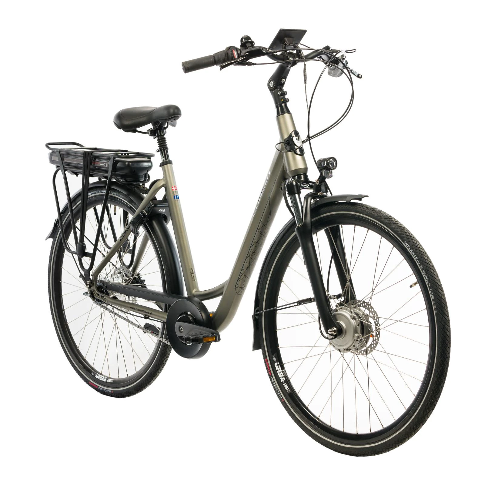 2. Bicicleta Electrica Corwin 28326 - 28 Inch, 530mm, frane hidraulice, Gri