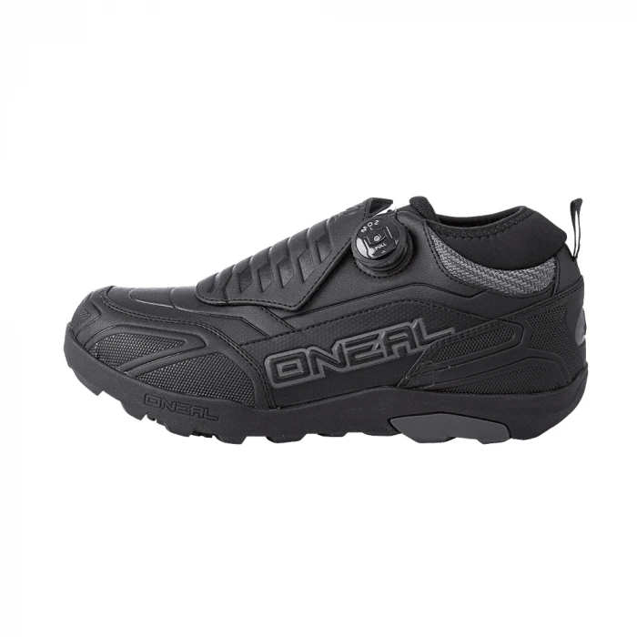 3. Pantofi Ciclism O'Neal Loam WP Flat V.23 - 43, Negru-Gri