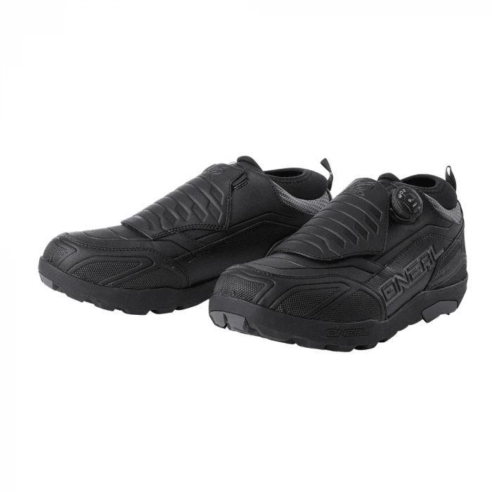 2. Pantofi Ciclism O'Neal Loam WP Flat V.23 - 43, Negru-Gri