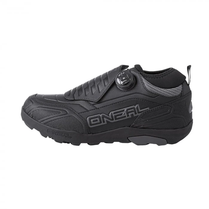 7. Pantofi Ciclism O'Neal Loam WP Flat V.23 - 43, Negru-Gri