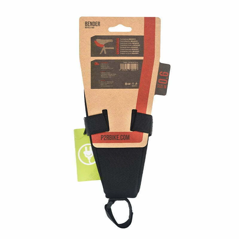 4. Geanta Tija Sa Bicicleta P2R Bender - 0.65 L, M, Negru