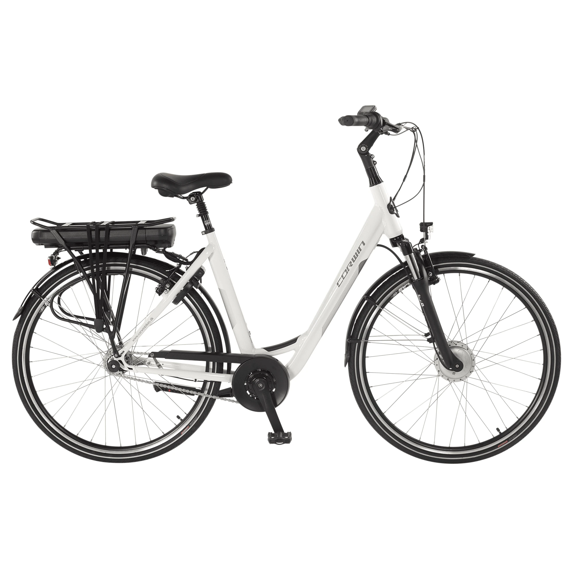 Bicicleta Electrica Corwin 28122 - 28 Inch, 530mm, Alb - 122122