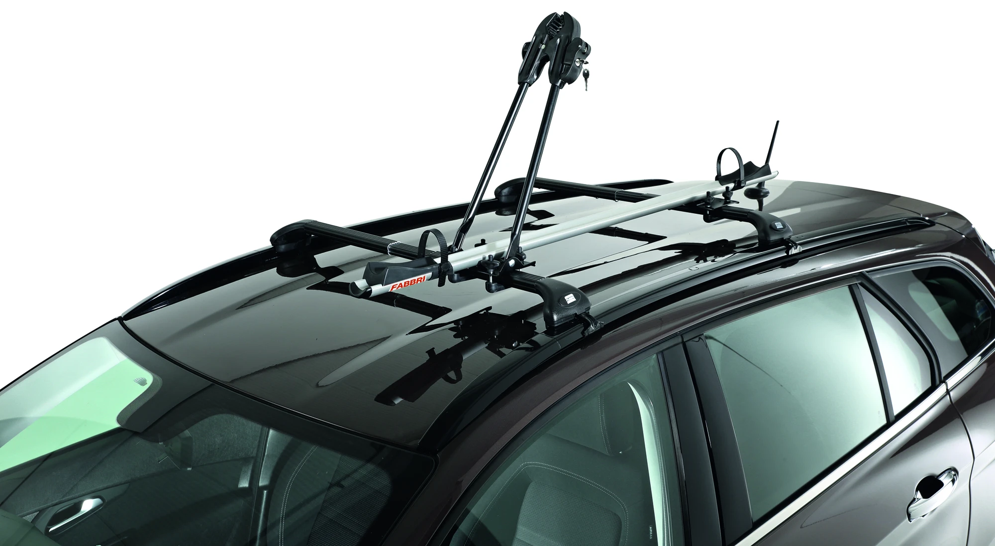 3. Suport auto pentru bicicleta Fabbri Mazzini Bici 3000 ALU NEW, prindere pe barele transversale, aluminiu, negru
