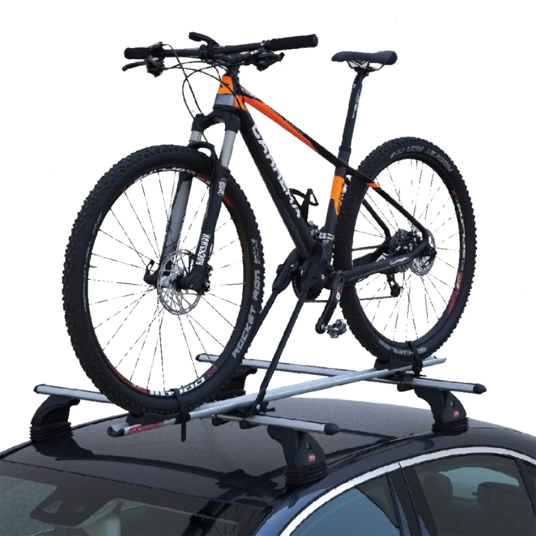 4. Suport auto pentru bicicleta Fabbri Mazzini Bici 3000 ALU NEW, prindere pe barele transversale, aluminiu, negru