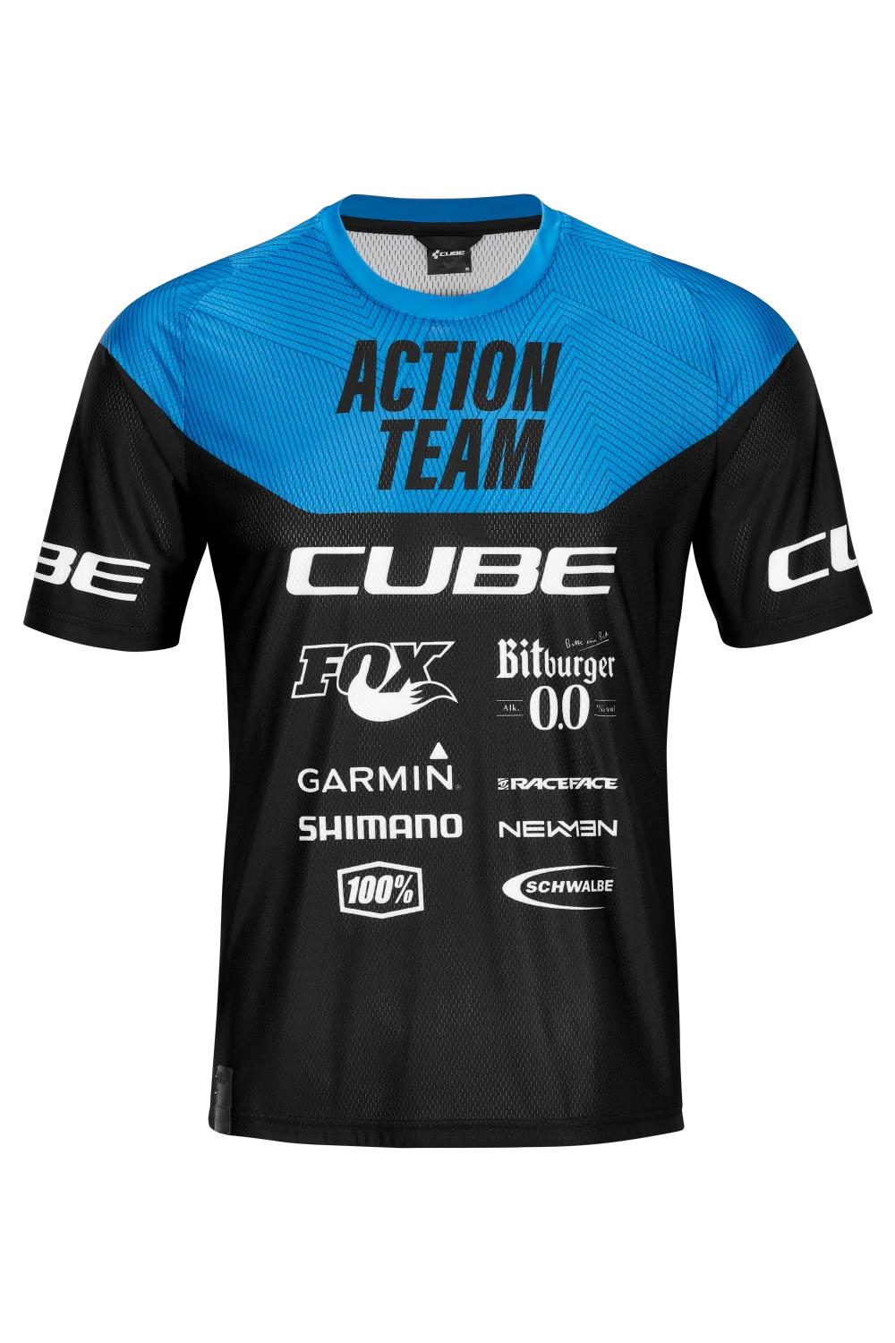 1. TRICOU CUBE EDGE ROUND NECK JERSEY S/S ACTIONTEAM BLACK BLUE