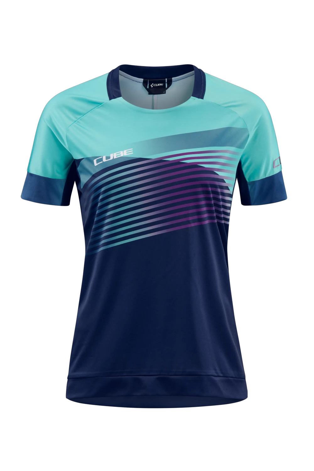 1. TRICOU CUBE TEAMLINE WS ROUND NECK JERSEY S/S BLUE MINT S