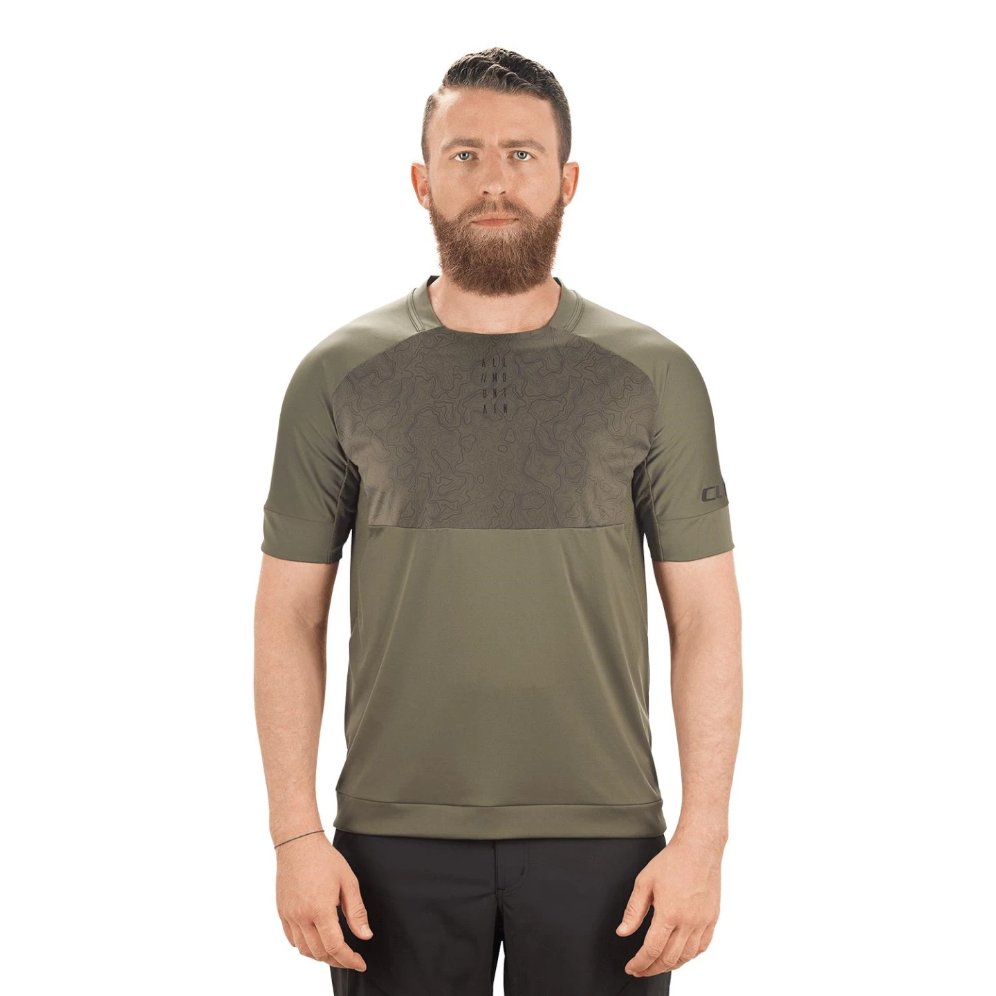 1. TRICOU CICLISM CUBE AM ROUND-NECK OLIVE M