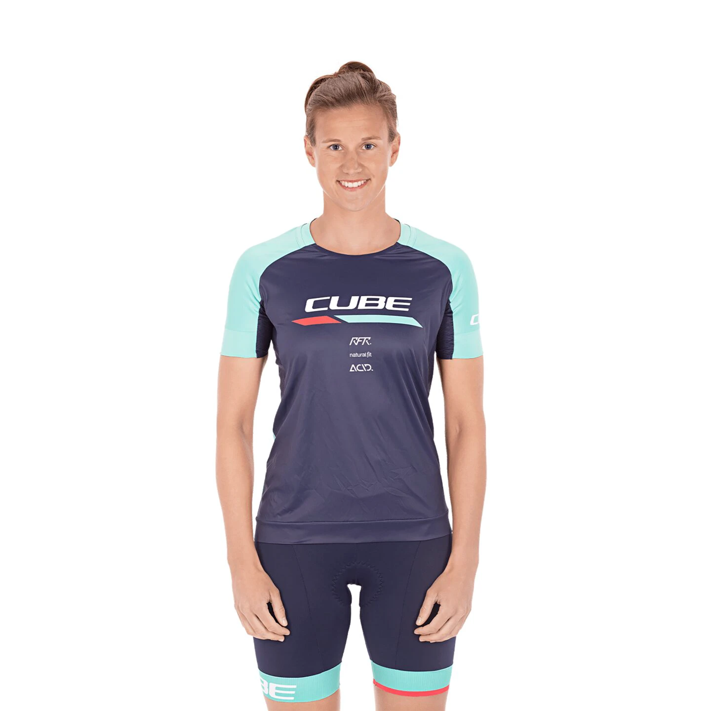 1. TRICOU CUBE TEAMLINE WS ROUND NECK JERSEY S/S BLUE MINT M