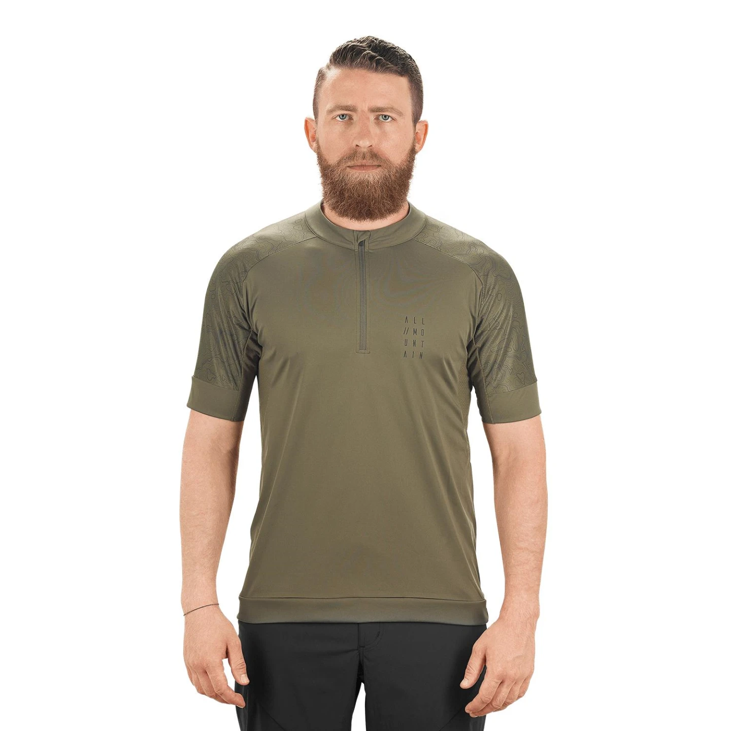 1. TRICOU CICLISM CUBE AM S/S OLIVE XS