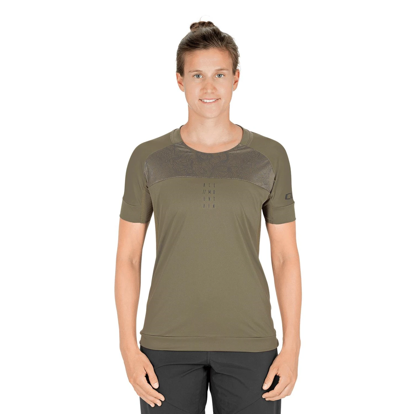 1. TRICOU CICLISM CUBE AM WS ROUND-NECK S/S OLIVE S (36)