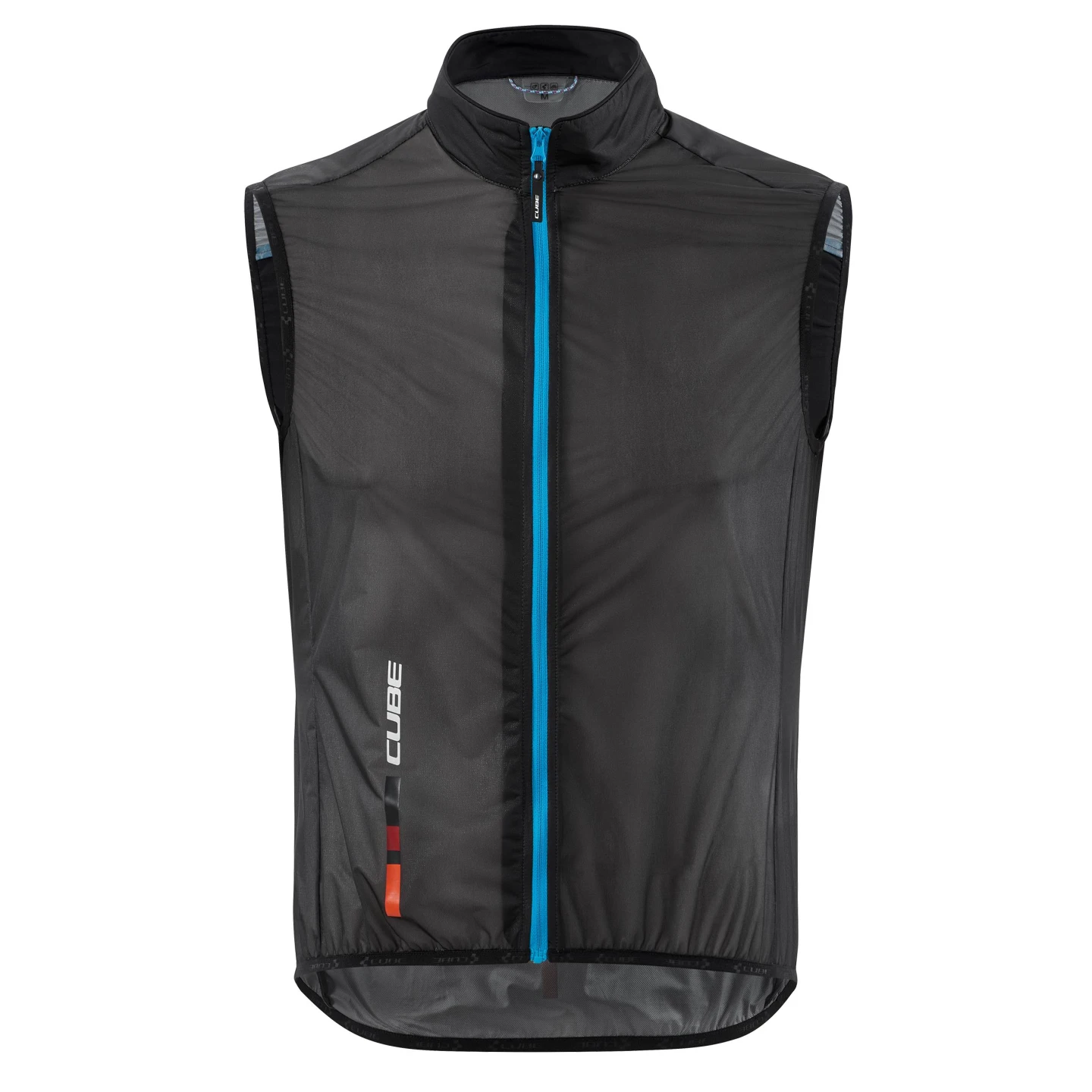 1. VESTE CUBE TEAMLINE GILET REPULSE BLACK BLUE L