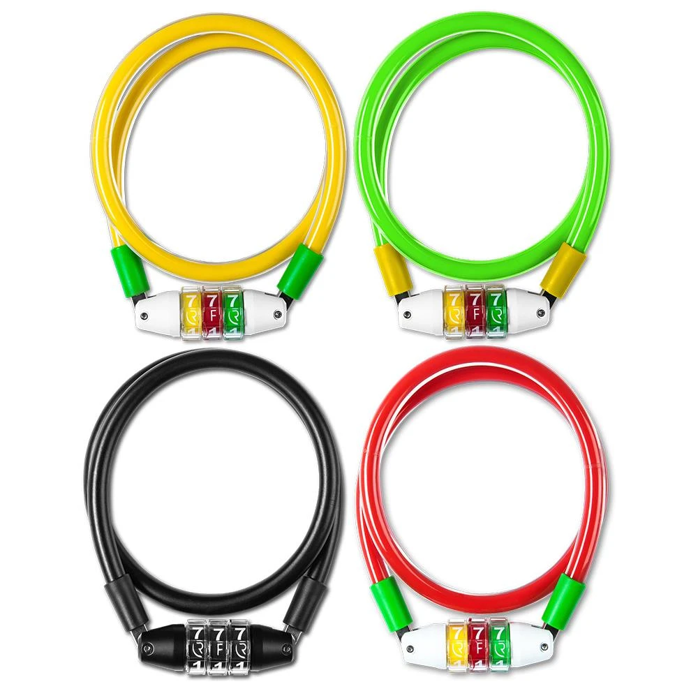 1. ANTIFURT CU CIFRU RFR COMBINATION LOCK JUNIOR ROSU/VERDE 10X600MM
