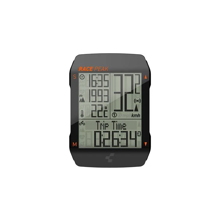 1. CICLOCOMPUTER CUBE RACE PEAK WIRELESS NEGRU/ROSU