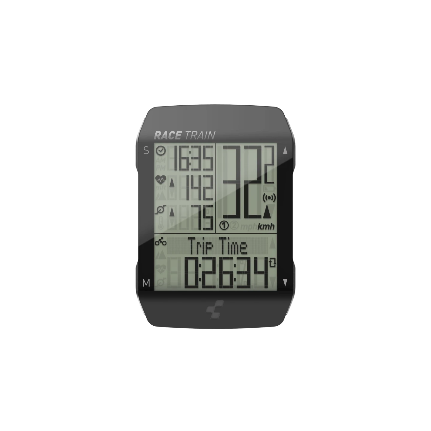 1. CICLOCOMPUTER CUBE RACE TRAIN WIRELESS NEGRU