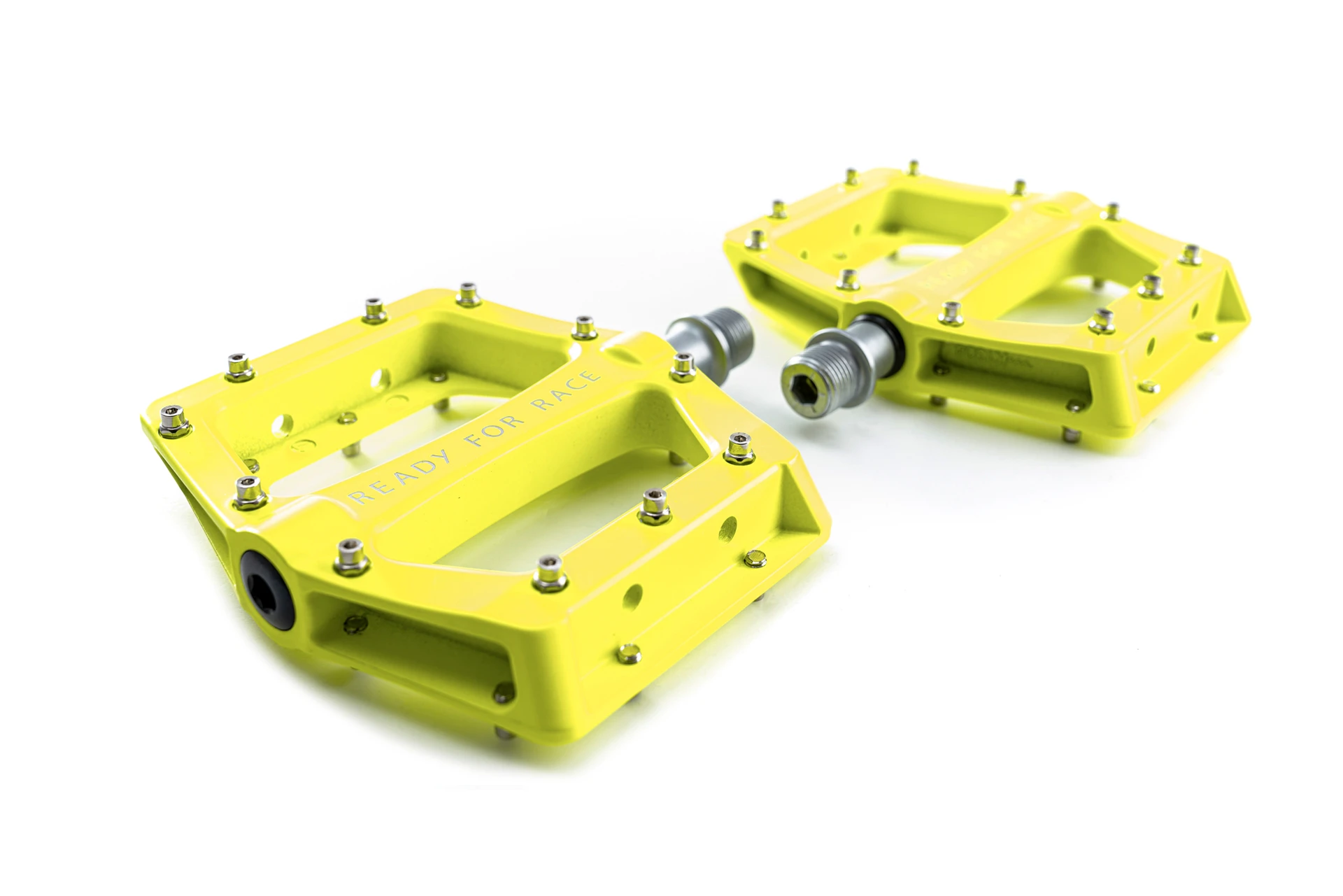 1. PEDALE CUBE RFR FLAT RACE GALBEN NEON